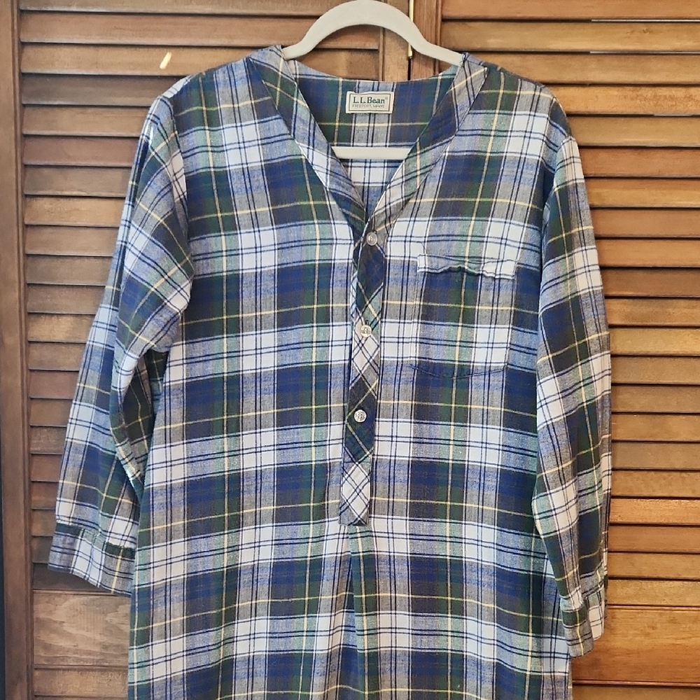 LL Bean Sleep Shirt Flannel